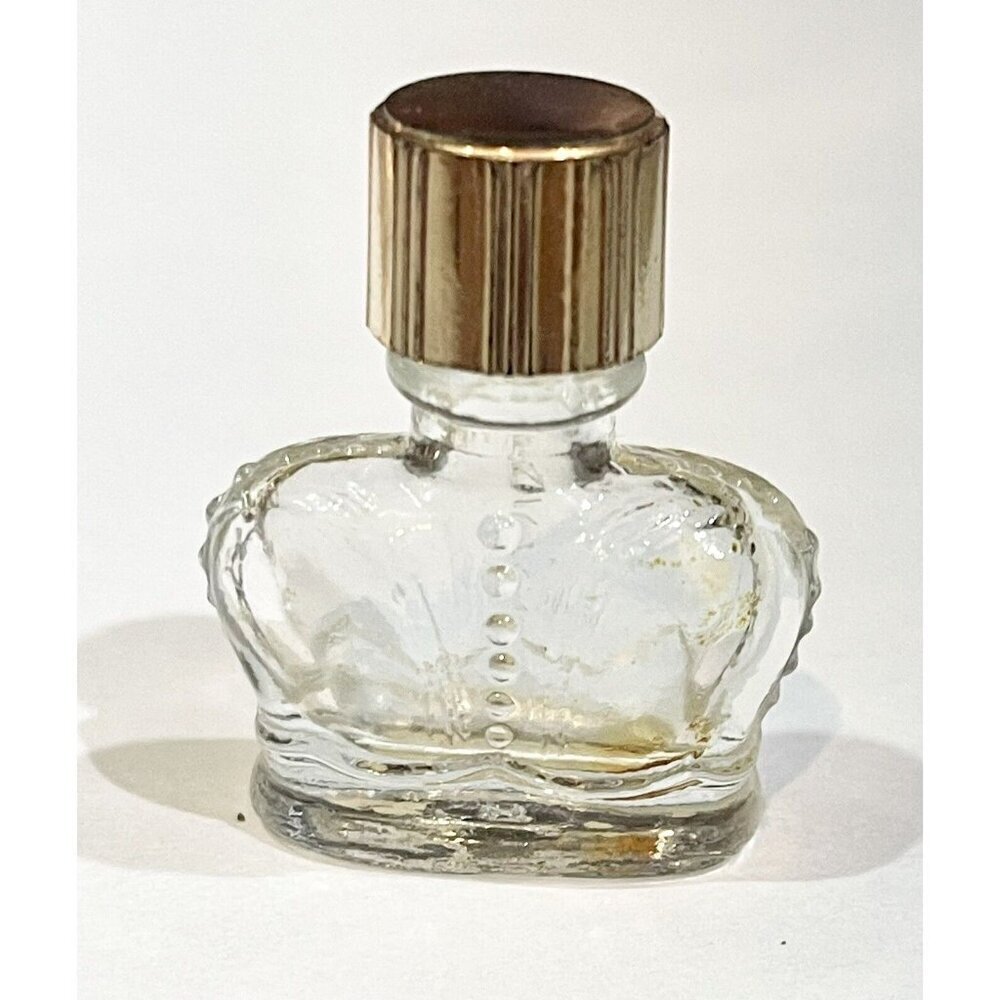 Prince Matchabelli WIND SONG Mini Perfume Bottle 1.5” Empty Crown 1/16oz Sample